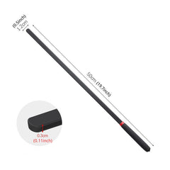 Canne plate en fibre à poignée givrée