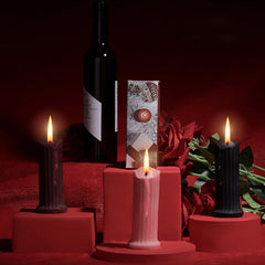 Striped Low Temperature Candle