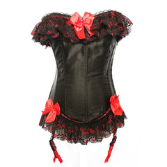 Palace Lace Bow Corset with Garter