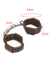 Menottes en cuir vintage