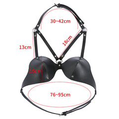 Soutien-gorge de bondage en cuir