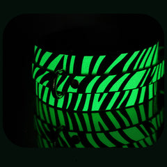 Glow-in-dark Zebra Print Bondage Set