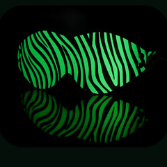 Glow-in-dark Zebra Print Bondage Set