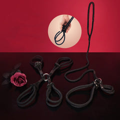 Ensemble de cordes de retenue réglables