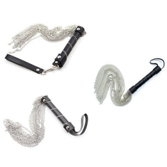 Leather Handle Iron Chain Flogger