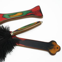 Serie de azotes de madera coloreada