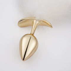 Plug anal à queue courte en fourrure de renard