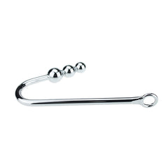 Crochet anal à trois boules en métal et acier inoxydable