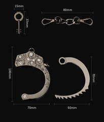 Menottes incrustées de diamants