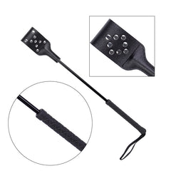 Nine-stud Leather Crop