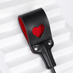 Heart Leather Crop