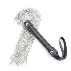 Leather Handle Iron Chain Flogger