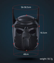 Masque à capuche en cuir pour jeu de rôle érotique pour chien