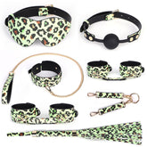 Leopard Print Glow-in-Dark Bondage Set
