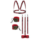 Reverse Handcuff and Ankle Cuff Bondage Set