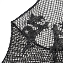 Fishnet Embroidered Bodysuit
