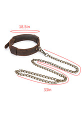 Collier en cuir vintage