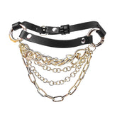 Chain Leather Collar