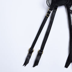 Conjunto de lencería sexy con estampado de corazones