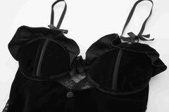 Velvet Suspender Slip