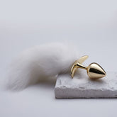 Fox Fur Short Tail Anal Plug