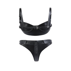 Ensemble de lingerie de bondage en cuir
