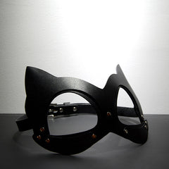 Masquerade Leather Cat Mask