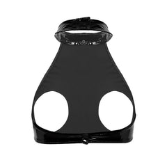 Soutien-gorge sexy à coupe ouverte et brillant