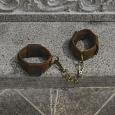 Vintage Leather Handcuffs