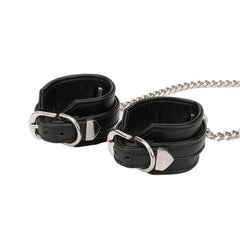 Menottes à serrure en forme de cœur avec chaîne