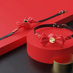 Silicone Bow Shaped Lock Gag