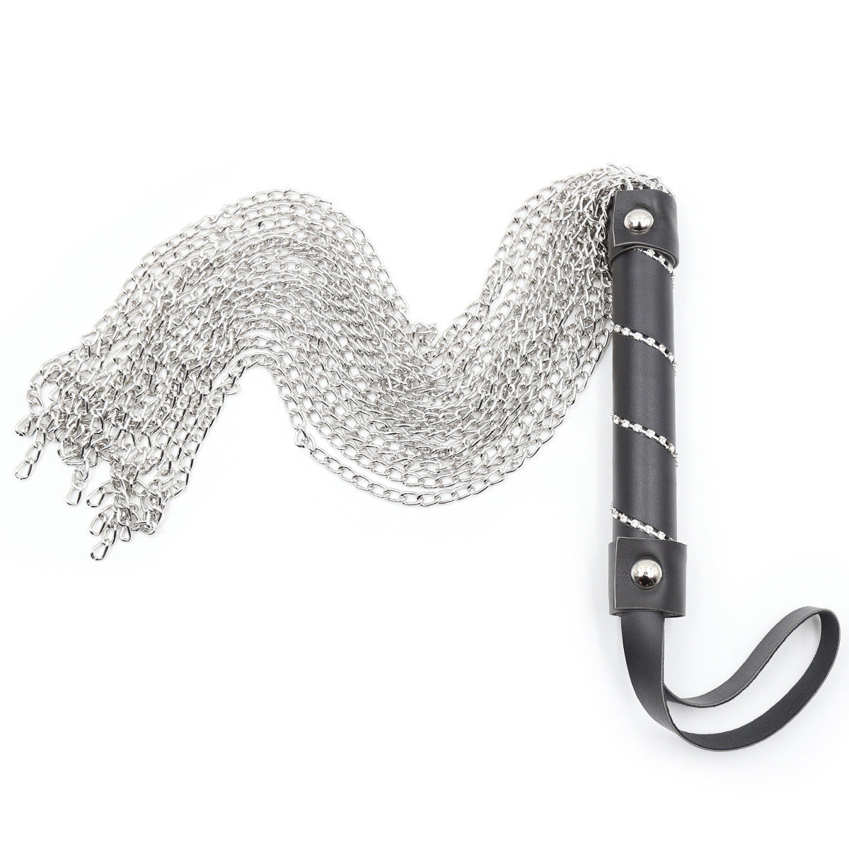 Leather Handle Iron Chain Flogger