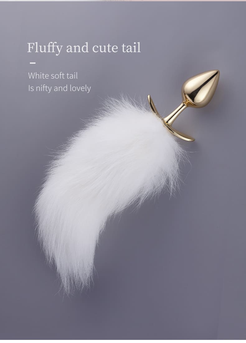 Fox Fur Short Tail Anal Plug