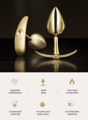 Plug Anal Diamante Dorado