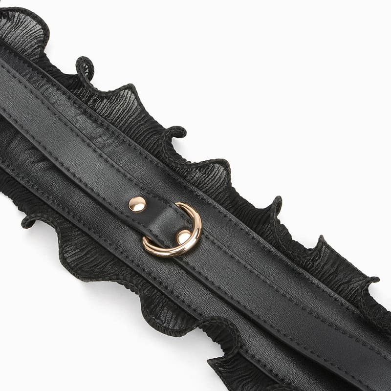 Kit de barra esparcidora de bondage con adornos de encaje
