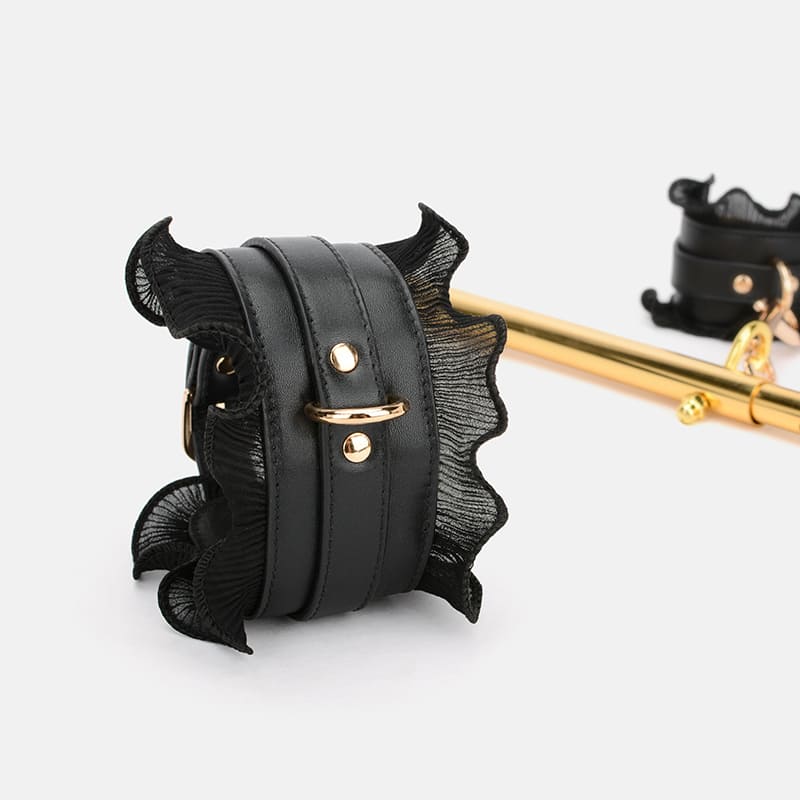 Kit de barra esparcidora de bondage con adornos de encaje
