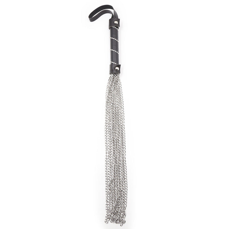 Leather Handle Iron Chain Flogger