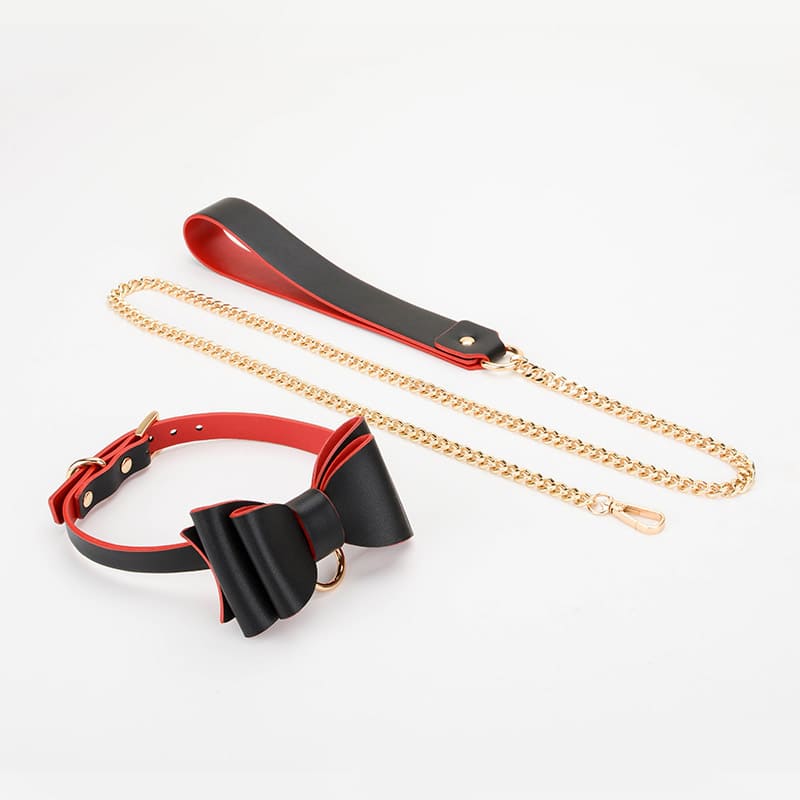 Kit de paquete de rollos de bondage de cuero con lazo