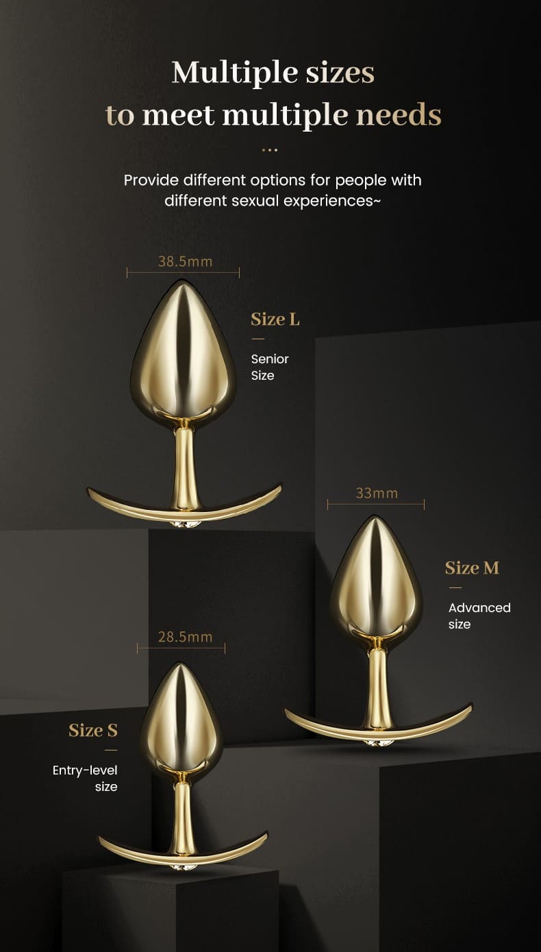 Plug Anal Diamante Dorado