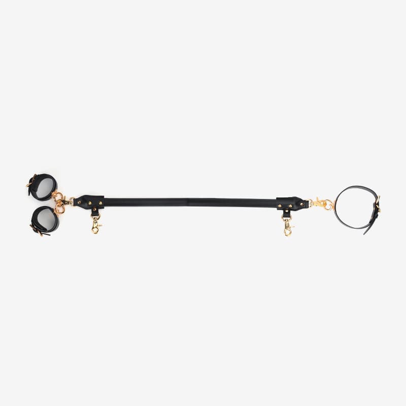 Kit de bondage con barra esparcidora de cuero