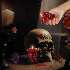 Skull Shape Low Temperature Cup Candle [Diversified Aroma]