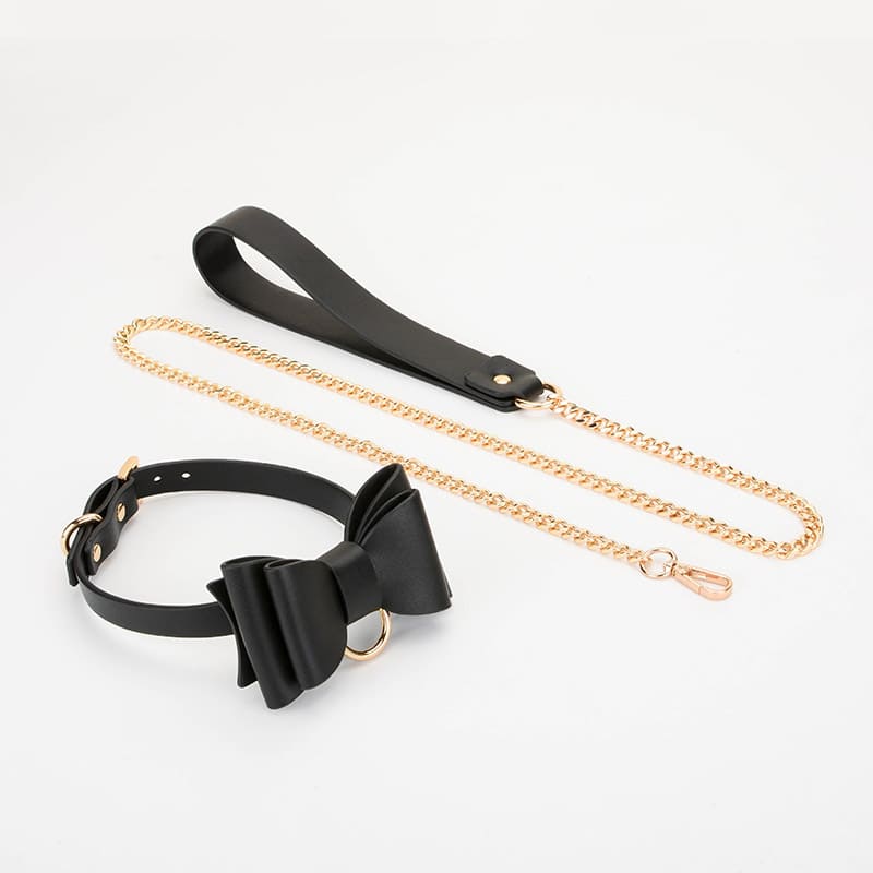 Kit de paquete de rollos de bondage de cuero con lazo