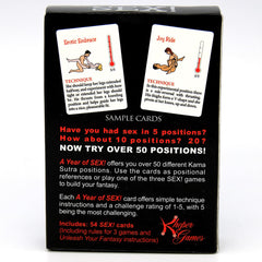 Cartes de jeu de position sexuelle