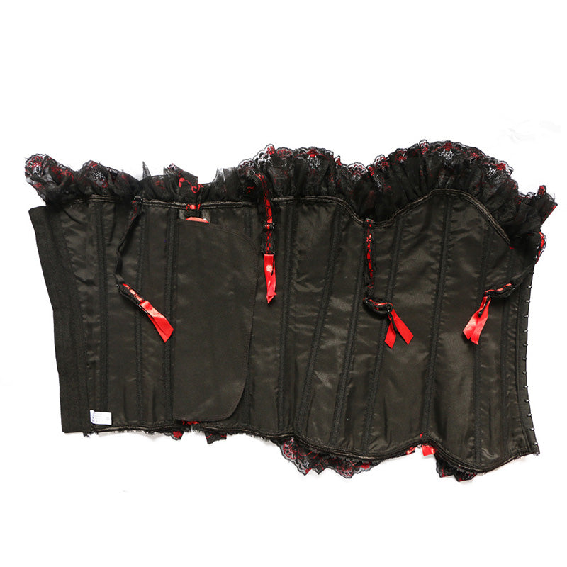 Palace Lace Bow Corset with Garter