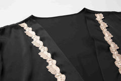 Bata de jacquard de seda