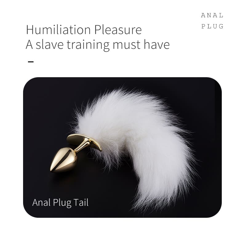 Fox Fur Short Tail Anal Plug