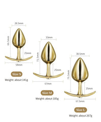 Plug Anal Diamante Dorado