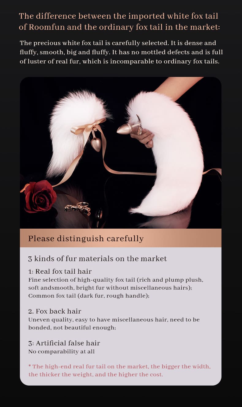 Fox Fur Long Tail Anal Plug Luvxic Fox Fur Long Tail Anal Plug Luvxic