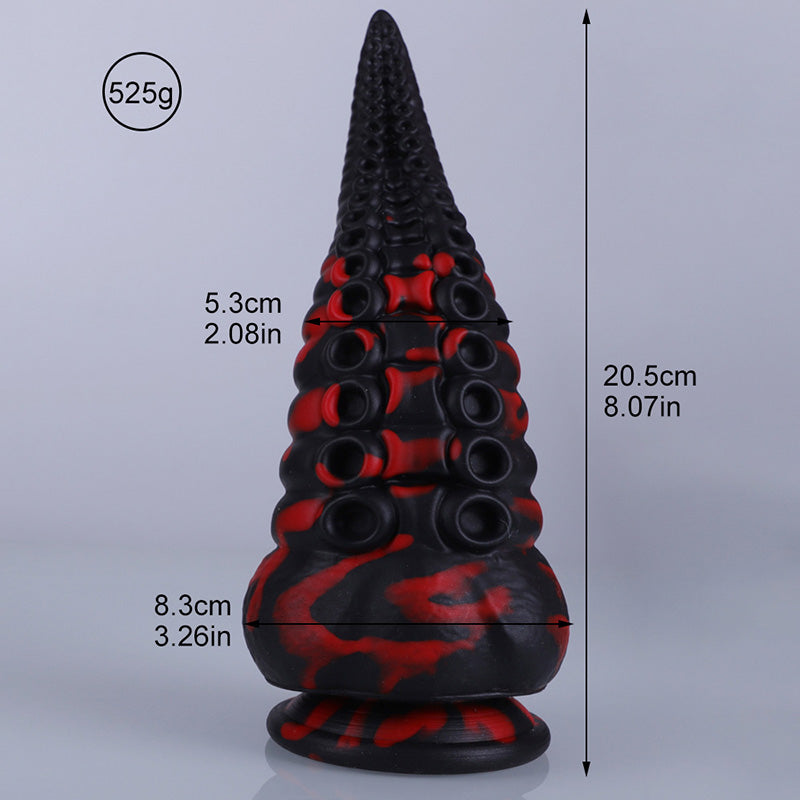 Expansor anal de silicona con diseño de tentáculo único
