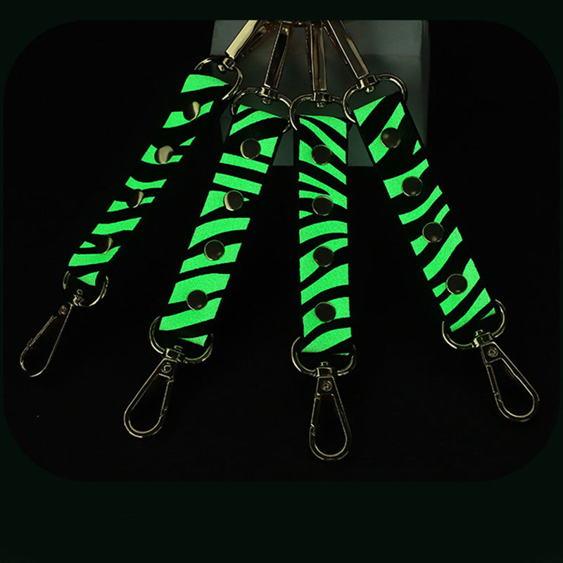 Glow-in-dark Zebra Print Bondage Set